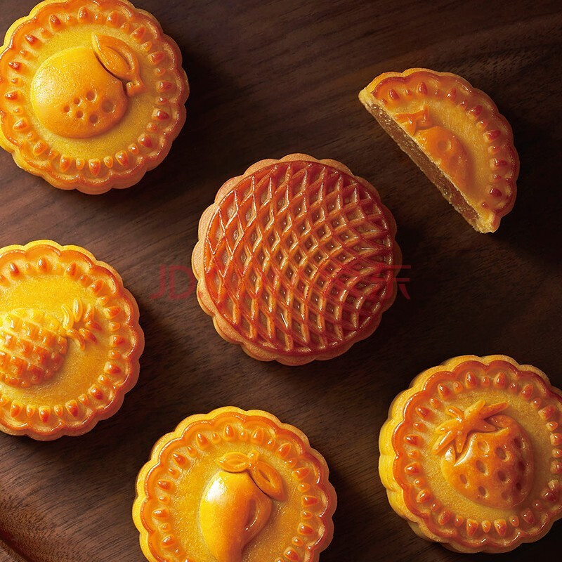 利口福 嶺南佳果廣式月餅禮盒 12餅4味  600g包裝禮盒產品包裝創意設計欣賞(圖2)