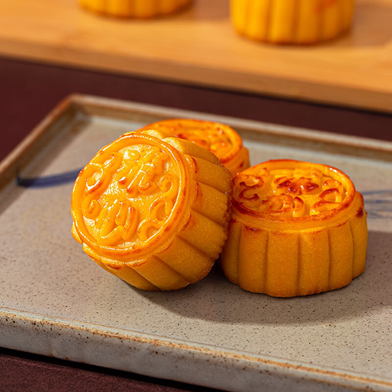 舌尖口袋 流心奶黃月餅 400g 禮盒裝包裝禮盒產品包裝創意設計欣賞(圖5)