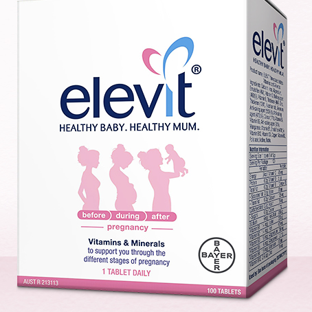 elevit 愛樂維 全孕期復合維生素 100片保健產品包裝創意設計欣賞(圖3)