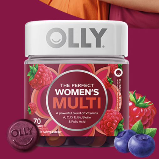 OLLY 維她秘密罐 多汁漿果味 70粒保健產品包裝創意設計欣賞(圖4)