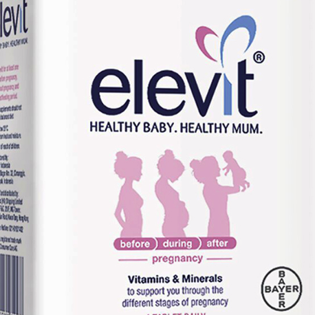 elevit 愛樂維 全孕期復合維生素 100片保健產品包裝創意設計欣賞(圖4)