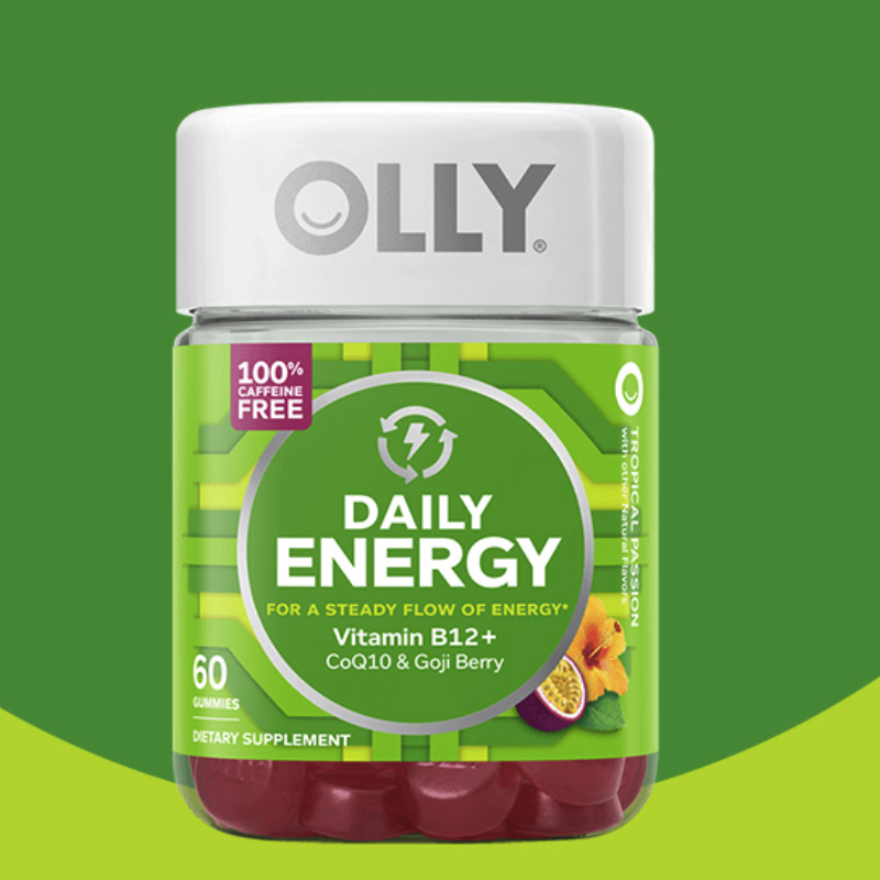 OLLY 元氣養成罐 熱帶水果百香果味 60粒保健產品包裝創意設計欣賞(圖4)