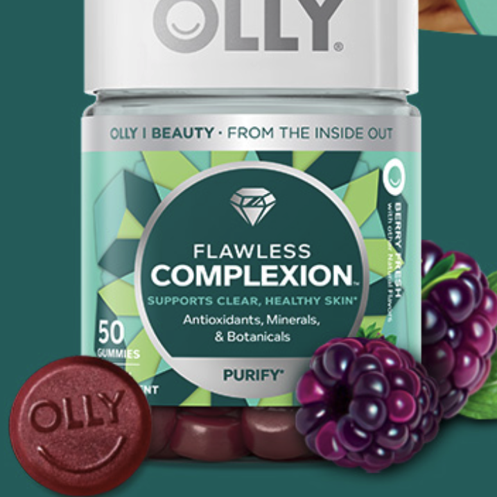 OLLY 拯救熬夜肌罐 混合口味 50粒保健產品包裝創意設計欣賞(圖5)