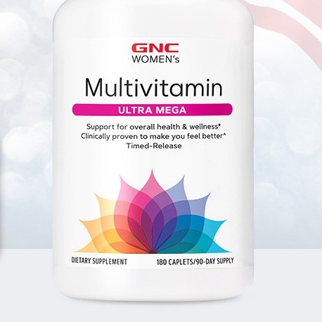 GNC 健安喜 女性維生素礦物質復合緩釋片 180片保健產品包裝創意設計欣賞(圖5)