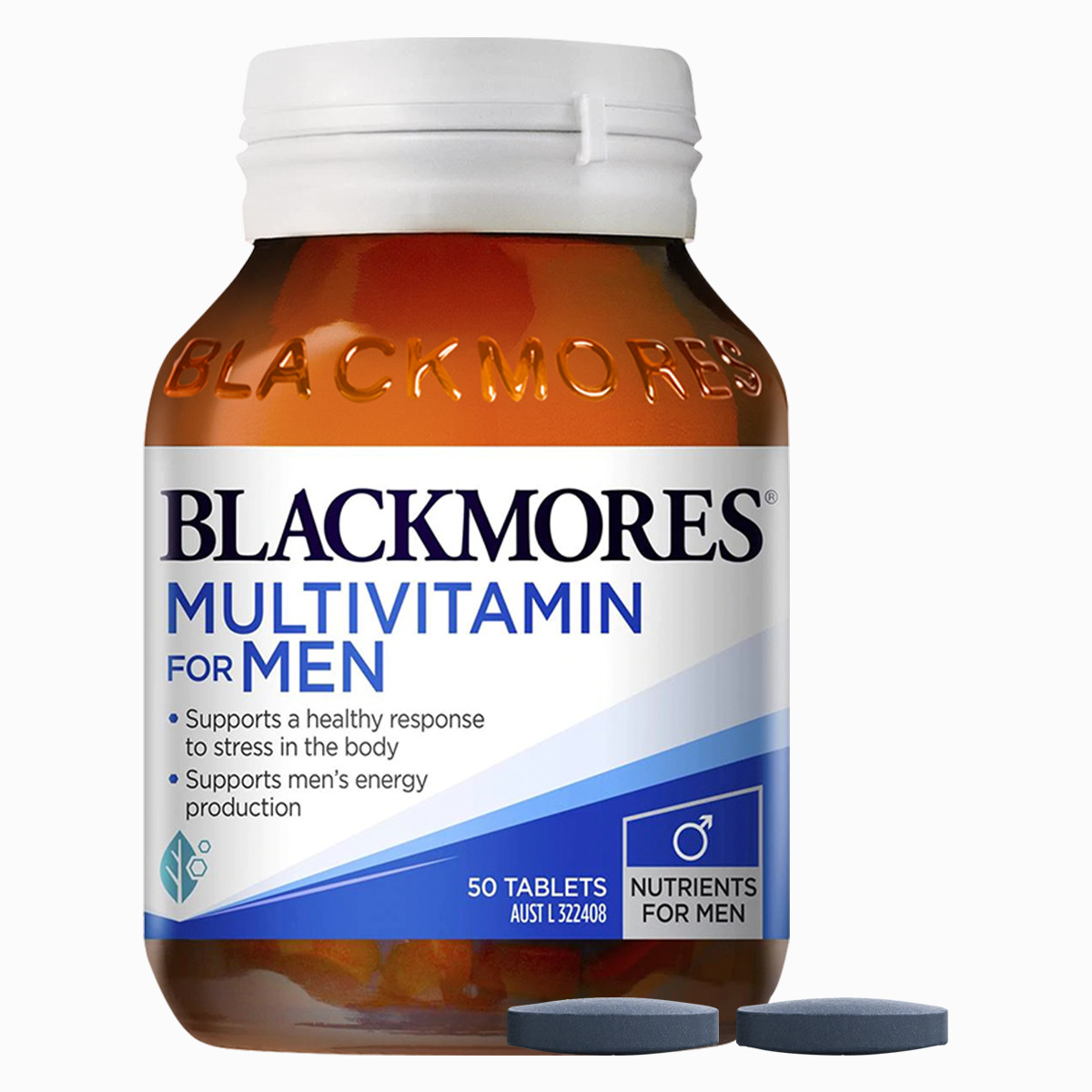 BLACKMORES 澳佳寶 男士復合維生素 50片保健產品包裝創意設計欣賞(圖1)
