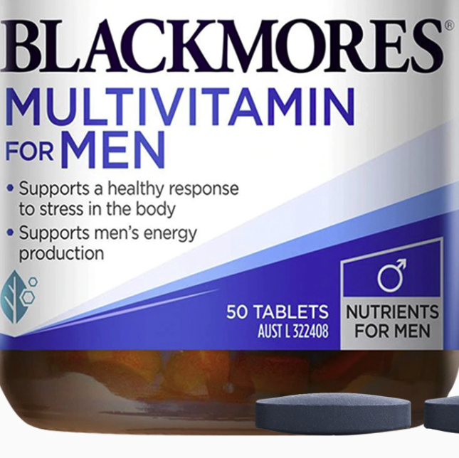 BLACKMORES 澳佳寶 男士復合維生素 50片保健產品包裝創意設計欣賞(圖5)