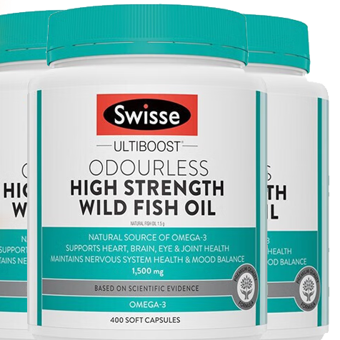 Swisse 斯維詩(shī) Ultiboost 無(wú)腥味高濃度野生魚(yú)油膠囊 400粒*3瓶保健產(chǎn)品包裝創(chuàng)意設(shè)計(jì)欣賞(圖2)