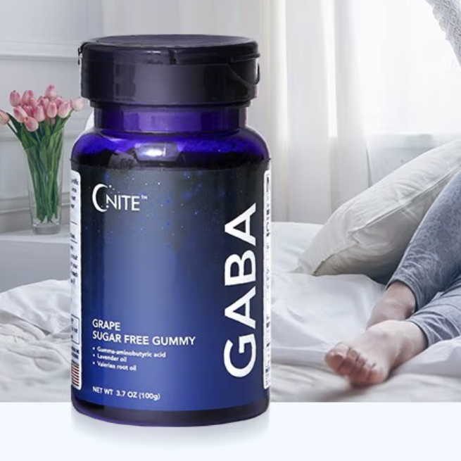 GNITE GABA 褪黑素軟糖 葡萄味 100g保健產品包裝創意設計欣賞(圖5)