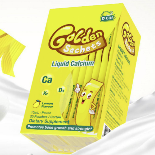 D-Cal 迪巧 小黃條 液體鈣保健產品包裝創意設計欣賞(圖3)
