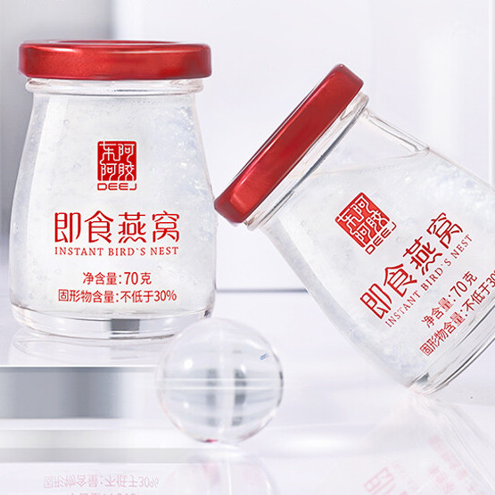 DEEJ 東阿阿膠 即食燕窩 70g*15瓶 禮盒裝保健產品包裝創意設計欣賞(圖2)