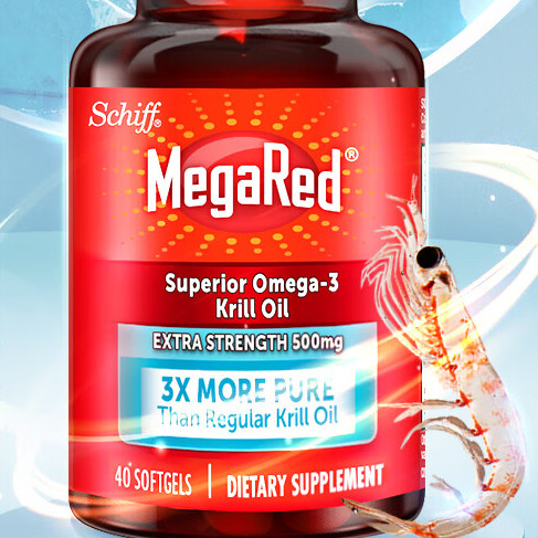 Schiff 旭福 MegaRed 500mg 磷蝦油 40粒保健產品包裝創意設計欣賞(圖3)