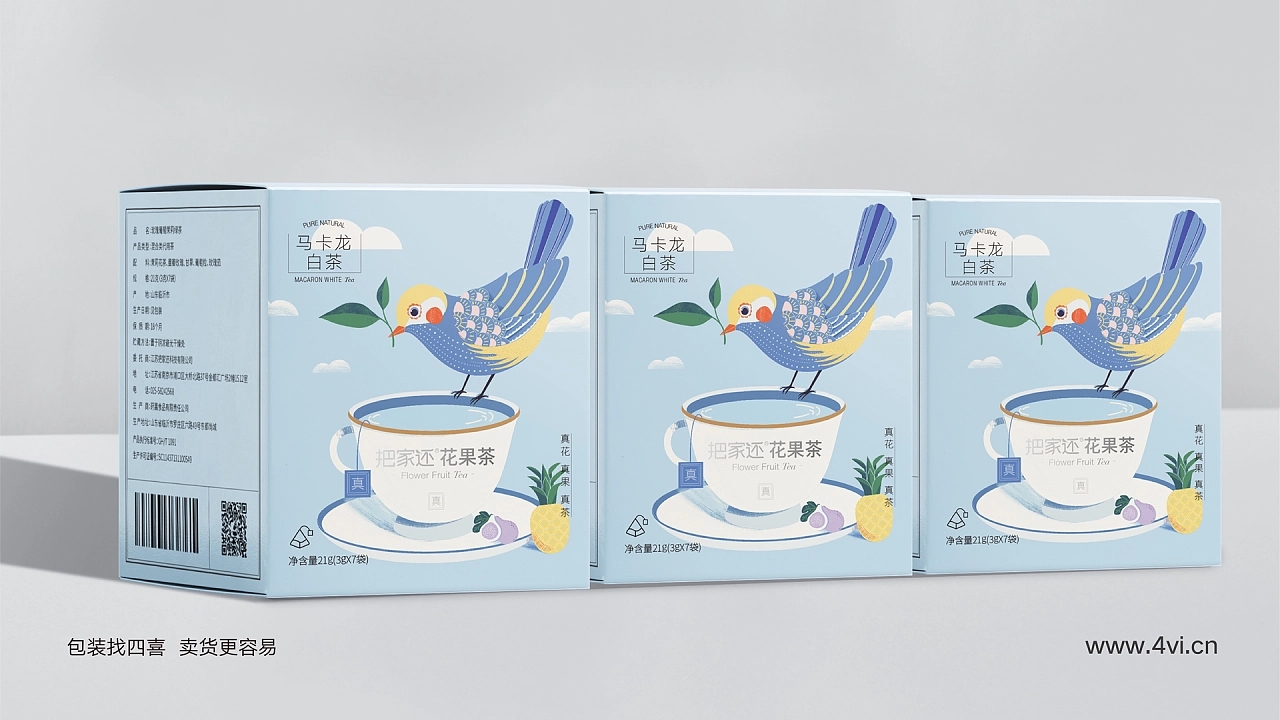 有創(chuàng)意的花果茶包裝設(shè)計案例(圖1)