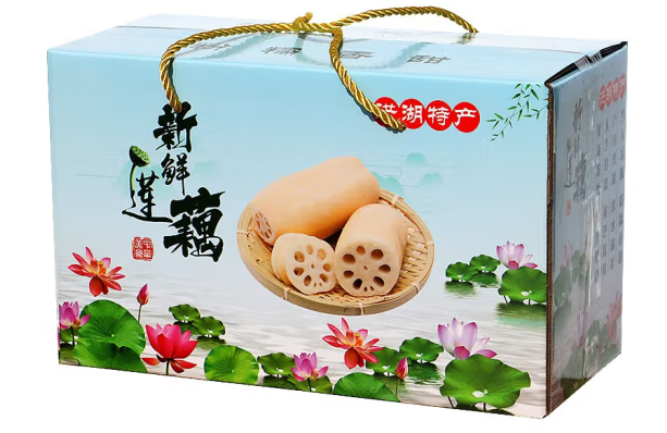 特色食品蓮藕禮盒包裝設計這樣做(圖1)