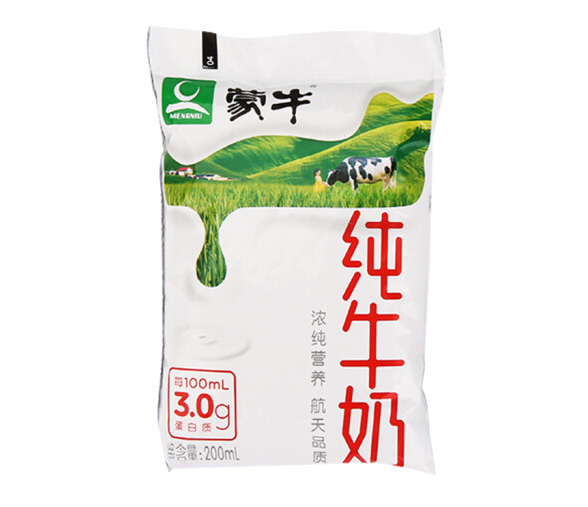 袋裝純牛奶包裝如何設計(圖1) 袋裝純牛奶包裝如何設計(圖1)