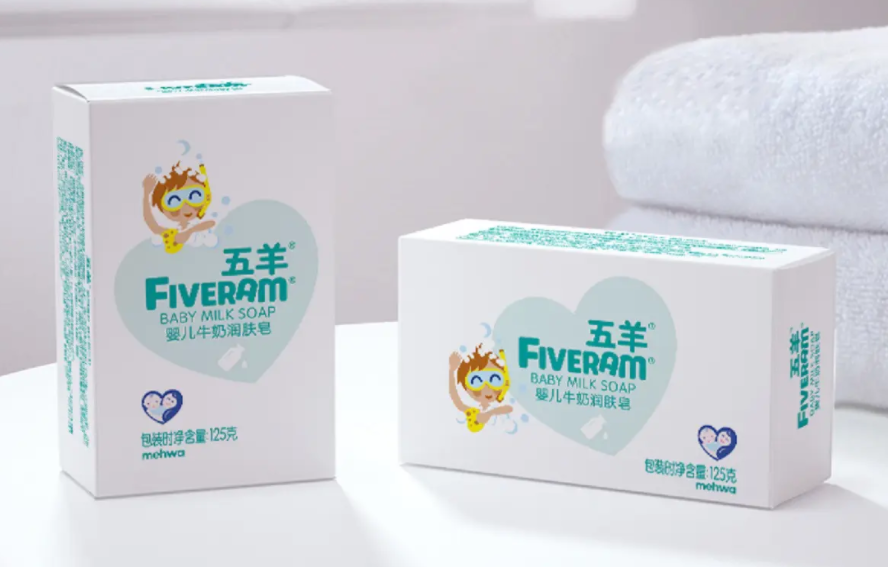 嬰兒牛奶潤膚皂包裝如何設計(圖1)