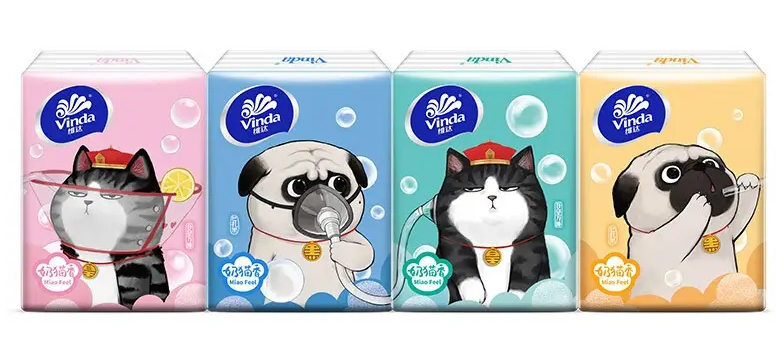 定制款手帕紙包裝設計欣賞(圖1)