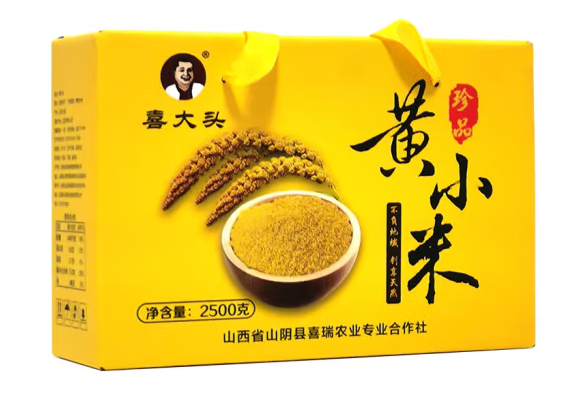 禮盒裝黃小米包裝設計怎么做好賣貨(圖1)