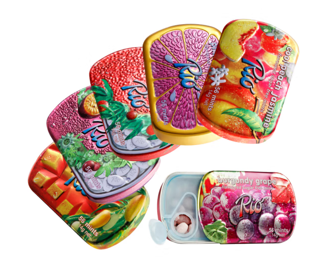 水果味薄荷糖外包裝盒設計作品欣賞(圖1)