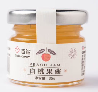 白桃果醬包裝瓶設計怎么做(圖1) 白桃果醬包裝瓶設計怎么做(圖1)