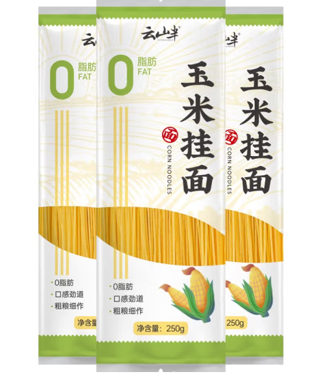 玉米掛面外包裝設計欣賞(圖1)