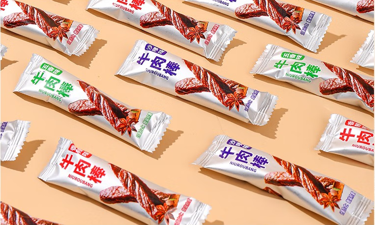 多口味牛肉零食外包裝設計欣賞(圖1)