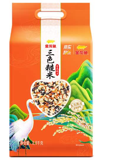 三色糙米包裝袋設計欣賞(圖1)