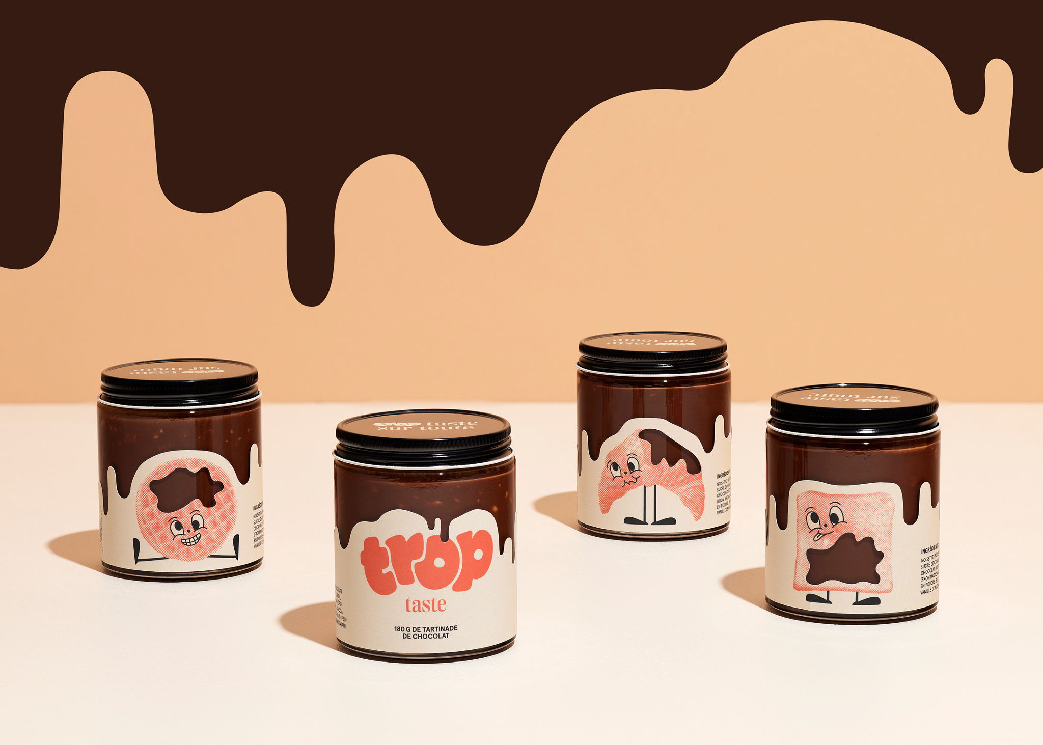 巧克力果仁醬包裝設計欣賞(圖1)