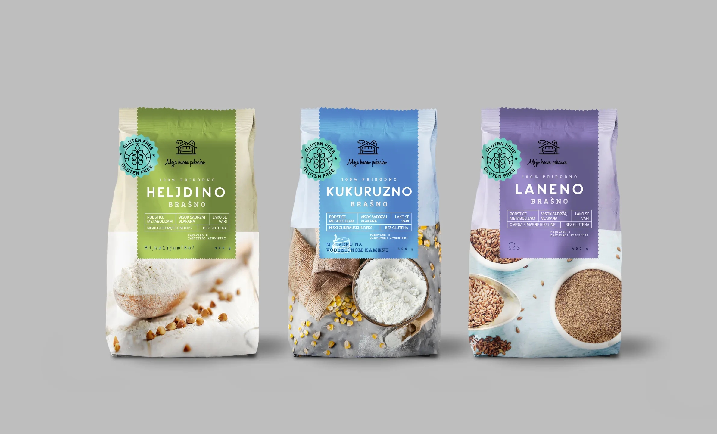 天然系列面粉包裝袋設(shè)計欣賞(圖1)