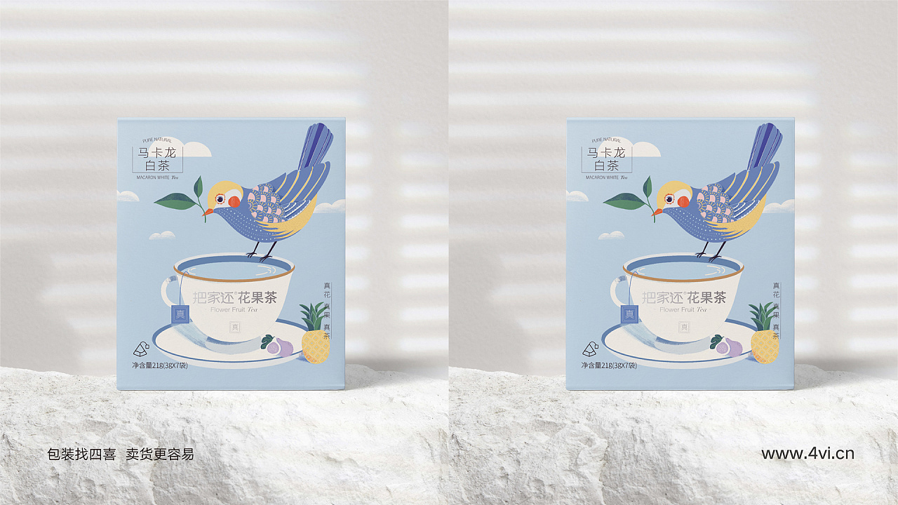 馬卡龍白茶包裝設(shè)計(jì)欣賞(圖1) 馬卡龍白茶包裝設(shè)計(jì)欣賞(圖1)