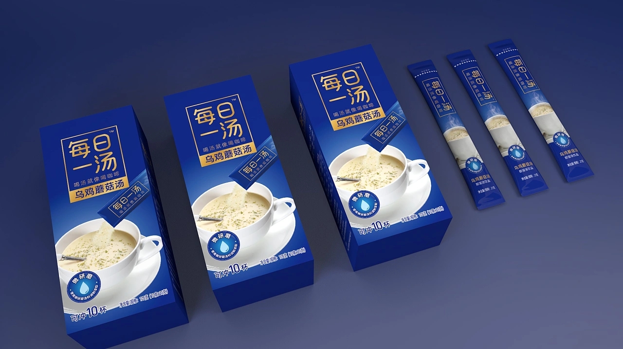 方便美味的速食湯包裝設計欣賞(圖1)