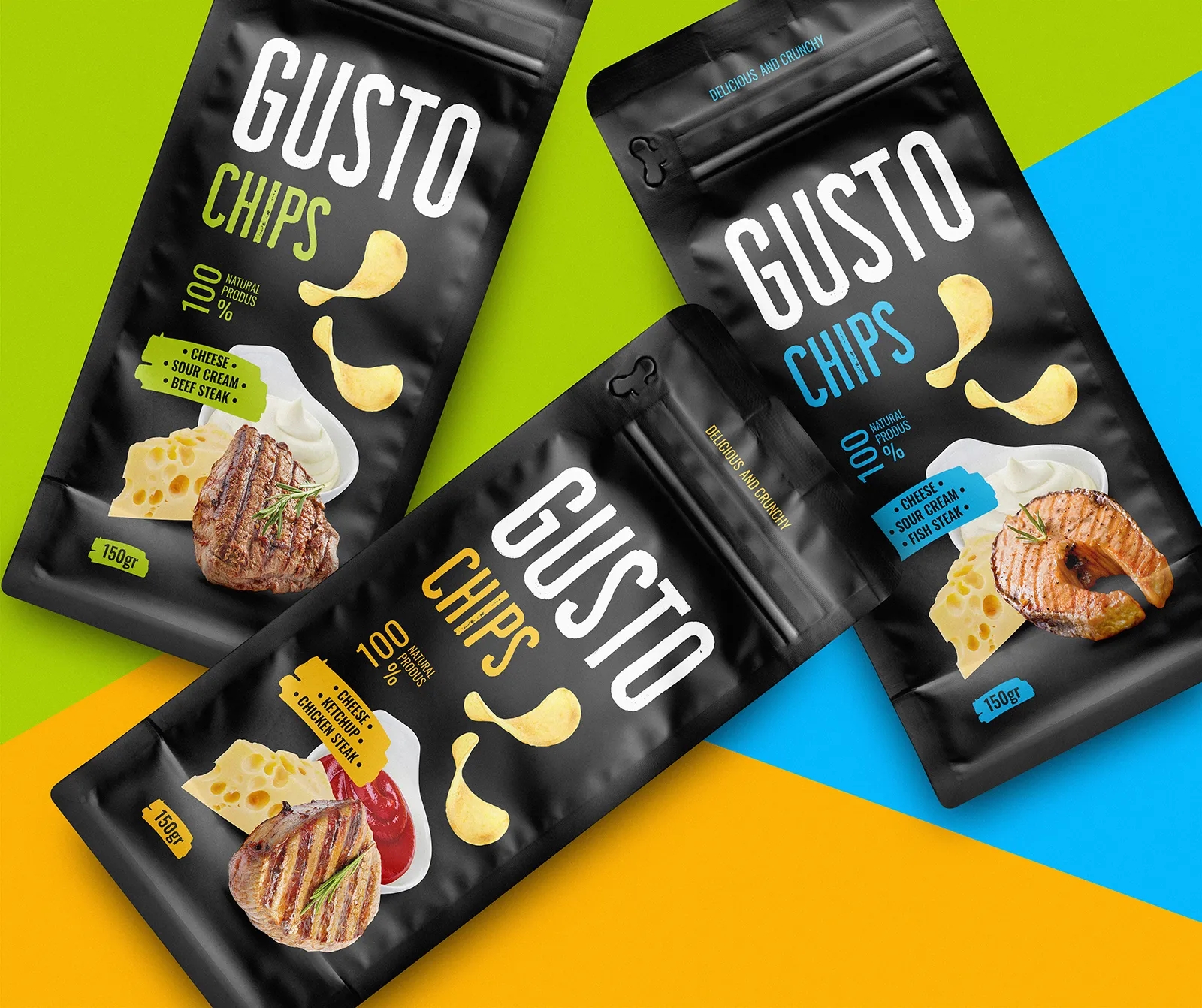 獨特風味的薯片包裝設計欣賞(圖1)