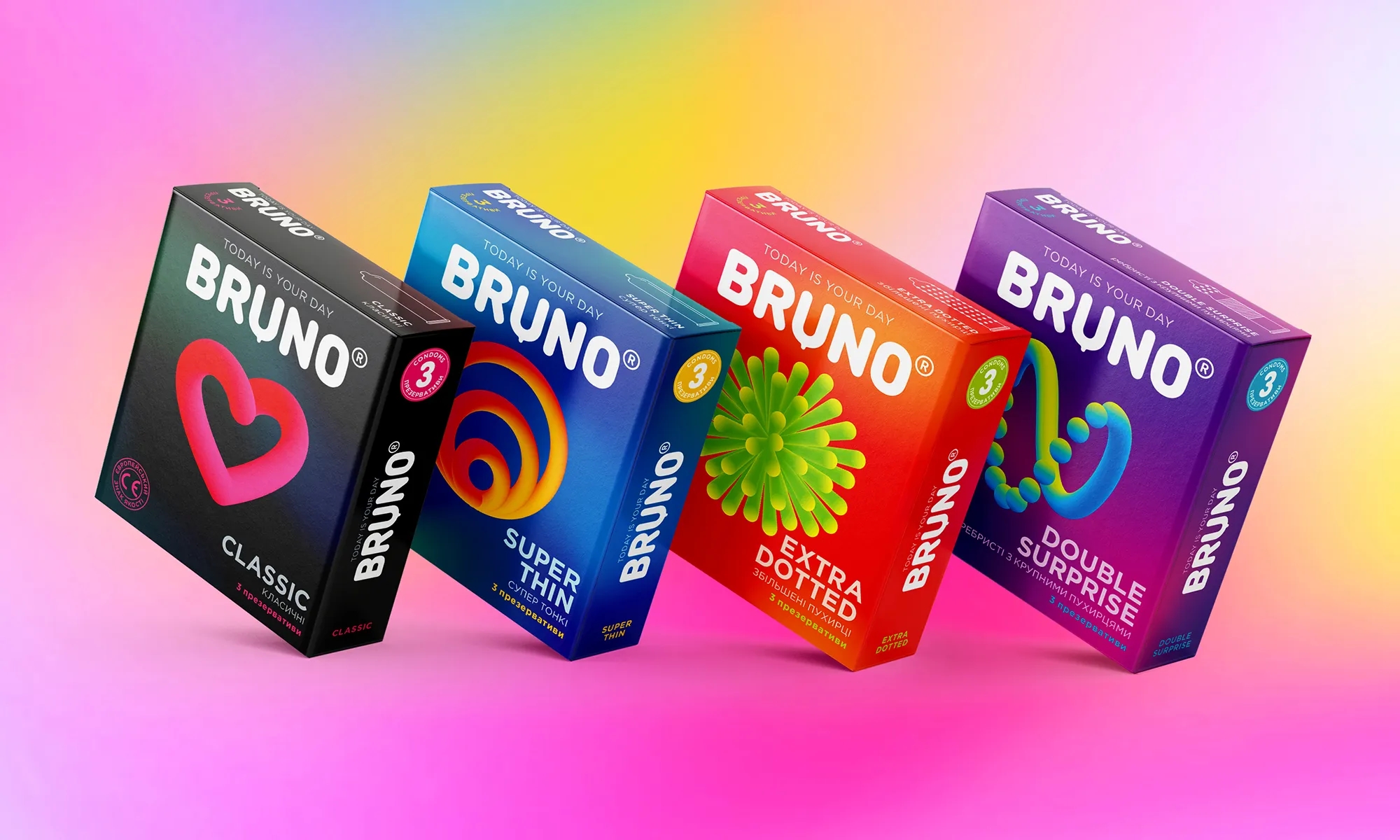 色彩明亮的避孕套包裝盒設計欣賞(圖1) 色彩明亮的避孕套包裝盒設計欣賞(圖1)