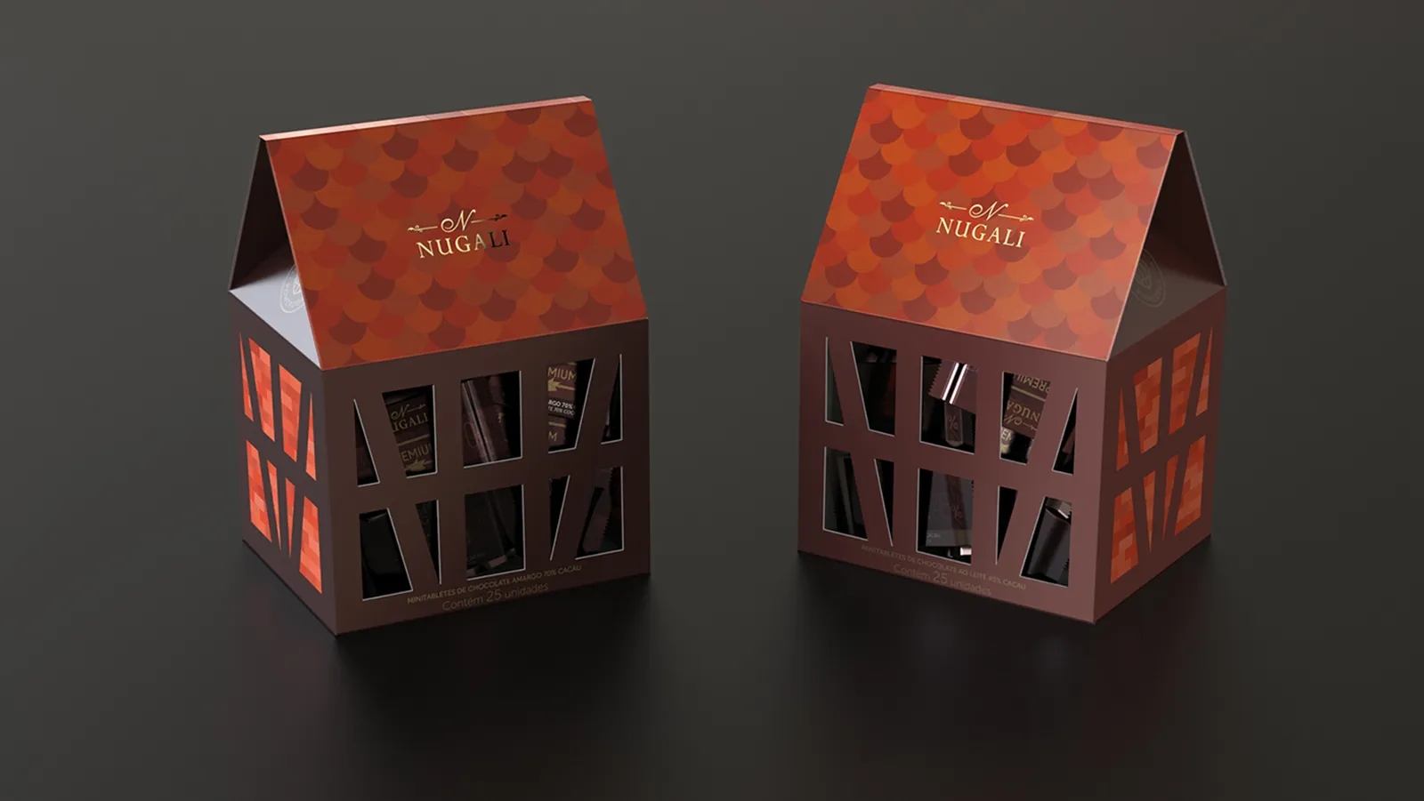 房屋造型的巧克力包裝設(shè)計(jì)怎么做(圖1) 房屋造型的巧克力包裝設(shè)計(jì)怎么做(圖1)