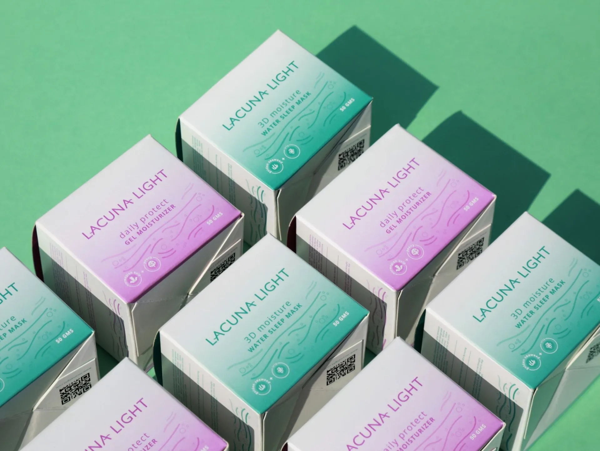 從海洋中涉取靈感的護膚品包裝盒設計欣賞(圖1)