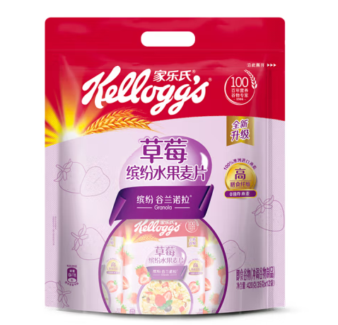 草莓繽紛水果麥片包裝設計欣賞(圖1) 草莓繽紛水果麥片包裝設計欣賞(圖1)