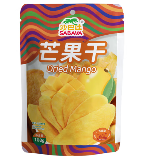 休閑零食芒果干包裝設計怎么做有吸引力(圖1) 休閑零食芒果干包裝設計怎么做有吸引力(圖1)