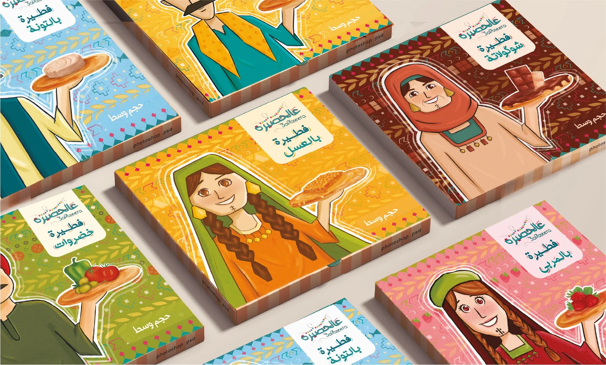 卡通人物形象的餡餅包裝設計欣賞(圖1)