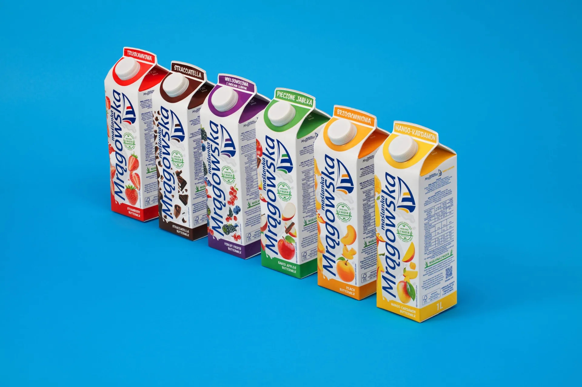 脫脂乳制品系列包裝設計欣賞(圖1)