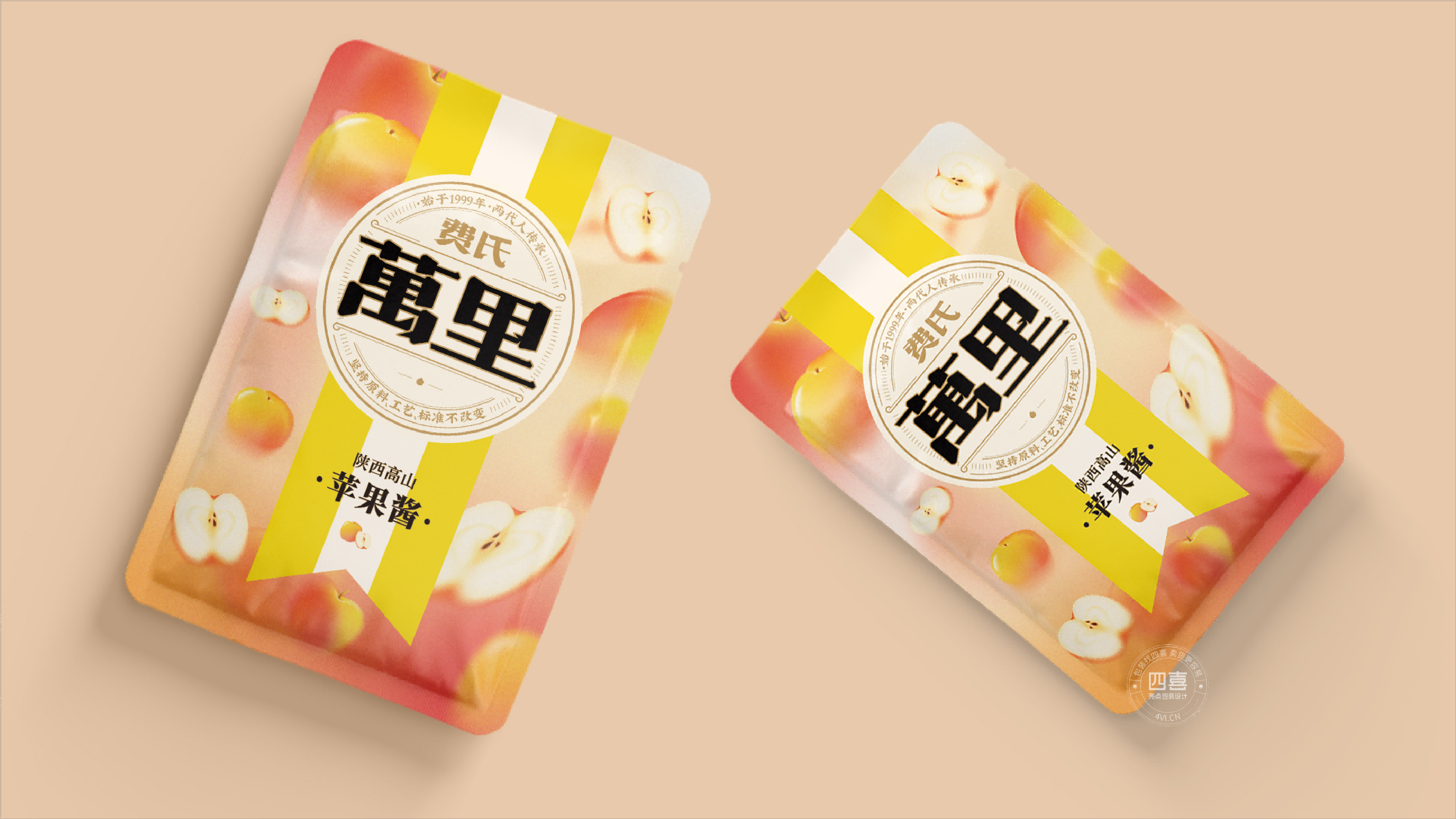 如何通過包裝設計傳達蘋果醬其獨特的口感和風味？(圖1)