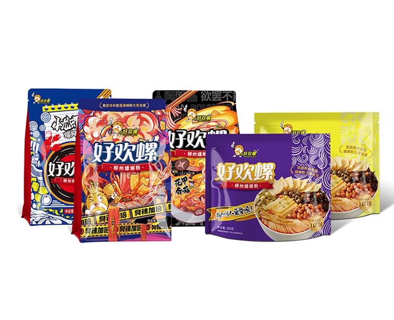 好歡螺柳州螺螄粉包裝信息設(shè)計(jì)升級(jí)包裝設(shè)計(jì)案例 - 四喜設(shè)計(jì)作品