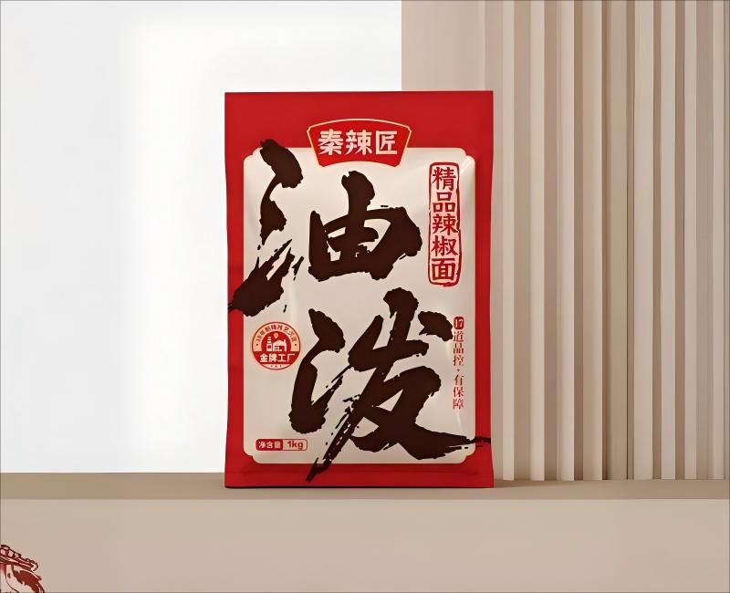 陜西油潑辣子品牌秦辣匠logo與包裝設計