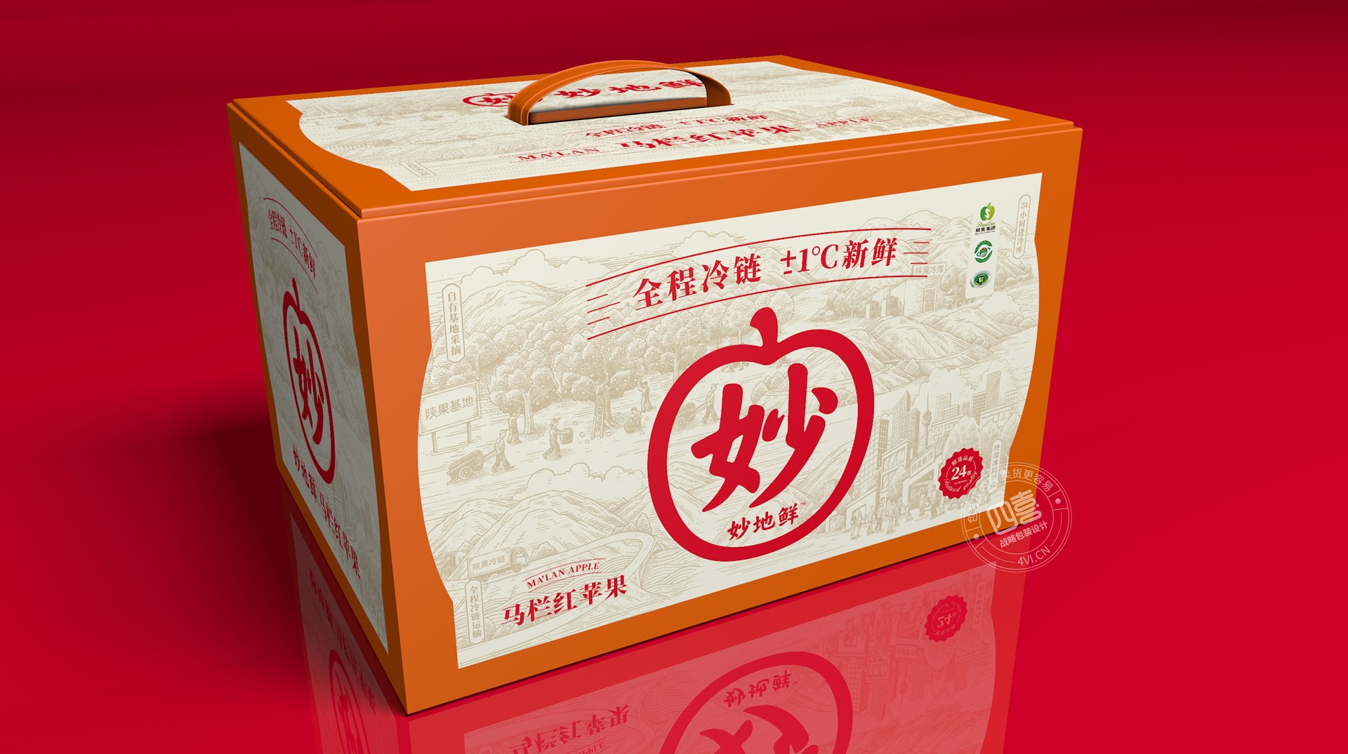 陜果妙地鮮高端蘋果品牌全案設計(圖7) 陜果妙地鮮高端蘋果品牌全案設計(圖7)