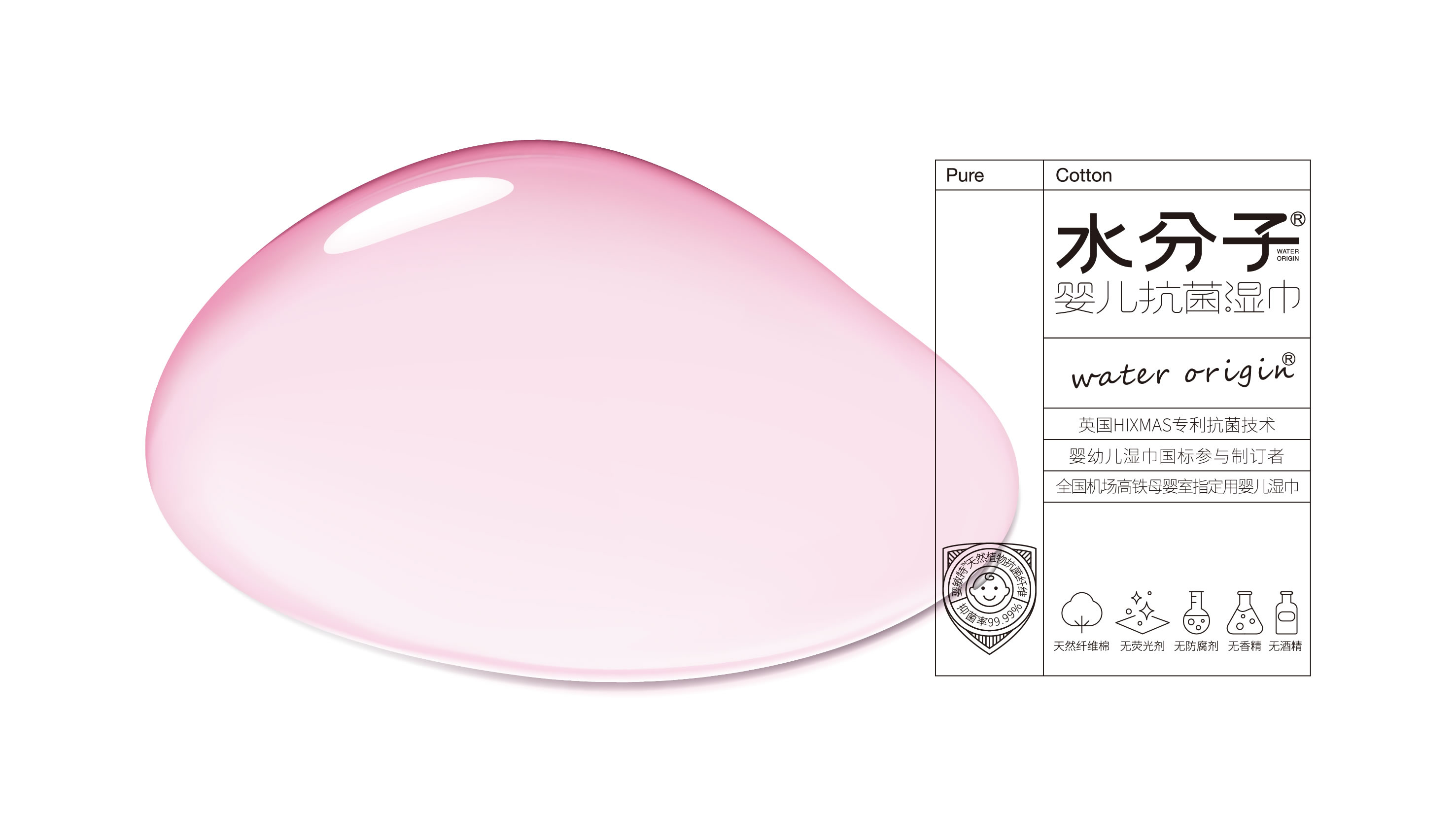 水分子濕巾洗臉巾包裝設計(圖2) 水分子濕巾洗臉巾包裝設計(圖2)