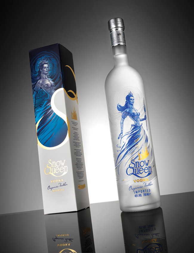 冰雪女王主題酒包裝設(shè)計(jì)(圖2)