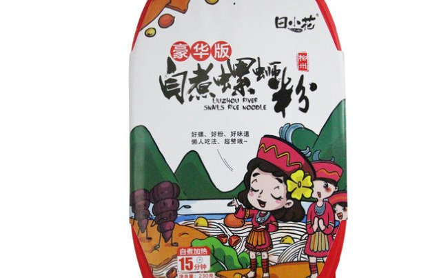 田小花螺螄粉品牌logo與食品包裝設計欣賞(圖2)