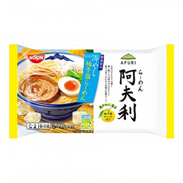 包裝設(shè)計公司推薦涼柚子鹽拉面日清食品保鮮包裝設(shè)計欣賞(圖1)