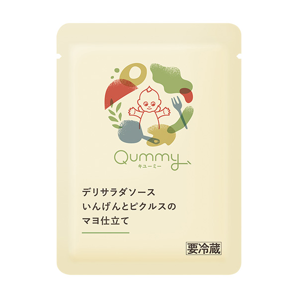 包裝設計公司推薦 Qummy外賣色拉醬胡蘿卜和泡菜的蛋黃醬制作包裝設計欣賞(圖1)