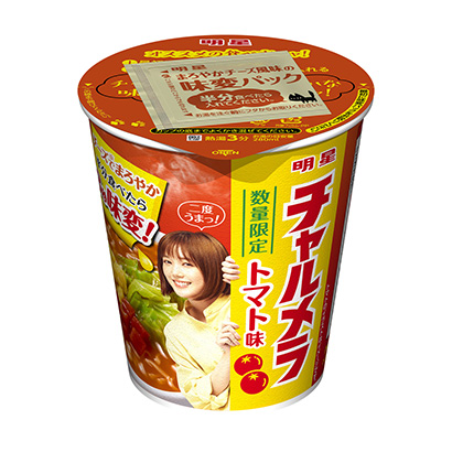 包裝設計公司推薦明星焦糖杯番茄味明星食品面類包裝設計(圖1)