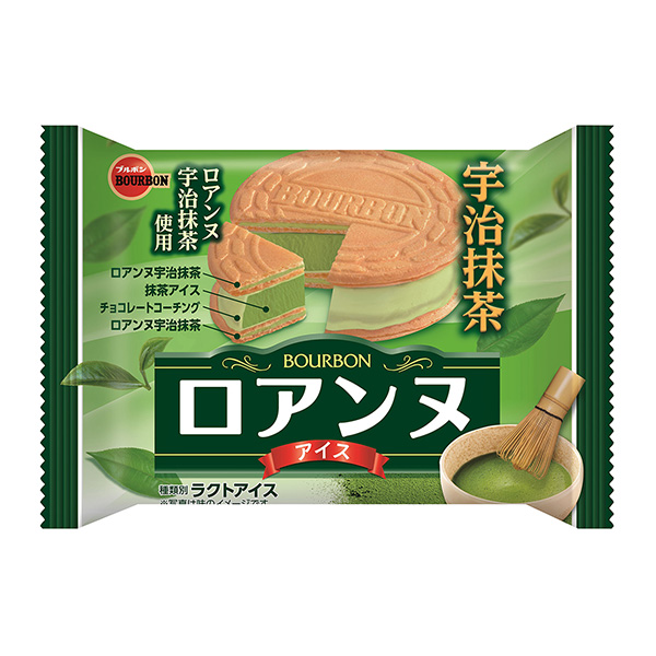 羅安冰宇治抹茶波旁冰淇淋類包裝設計(圖1)