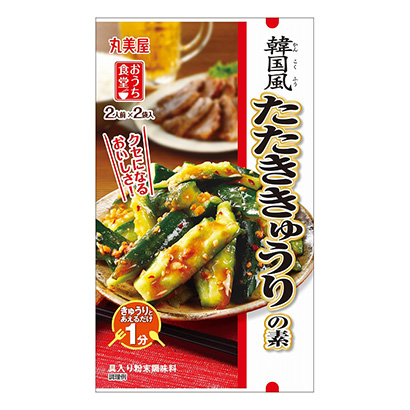 家里食堂韓國(guó)風(fēng)味黃瓜素丸美屋食品工業(yè)烹飪品包裝設(shè)計(jì)(圖1)